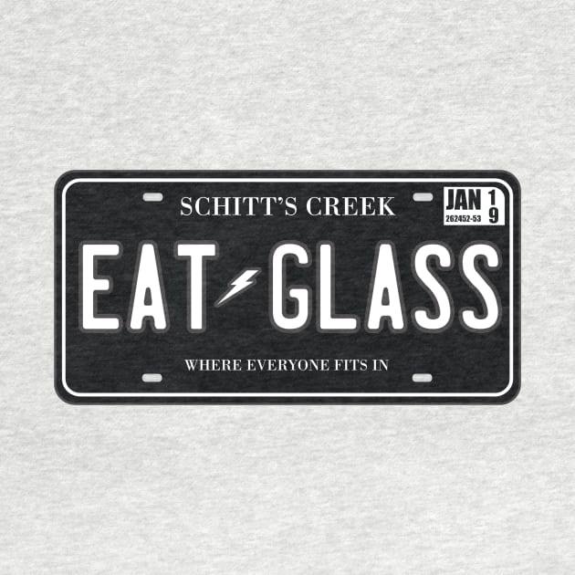 Eat Glass License Plate by Movie Vigilante